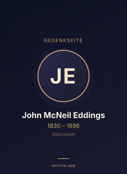 Gedenkportrait von John McNeil Eddings
