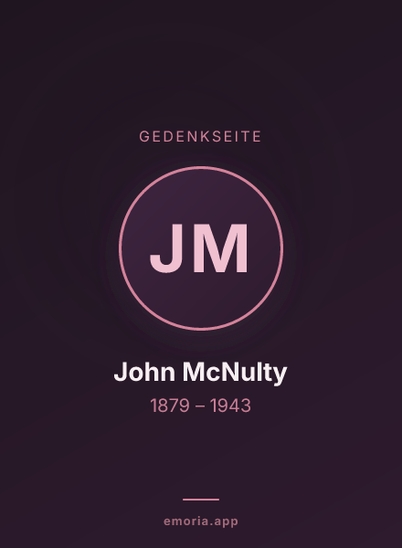 Gedenkportrait von John McNulty