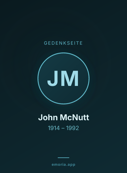 Gedenkportrait von John McNutt