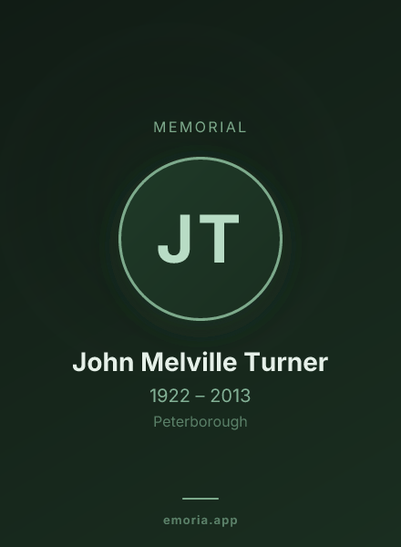 Memorial portrait of John Melville Turner