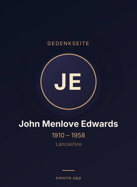 Gedenkportrait von John Menlove Edwards