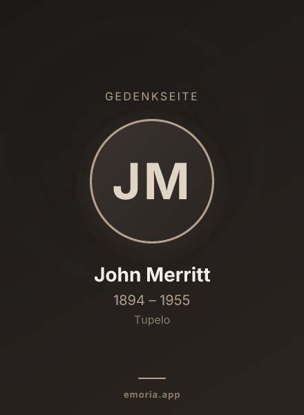 Gedenkportrait von John Merritt