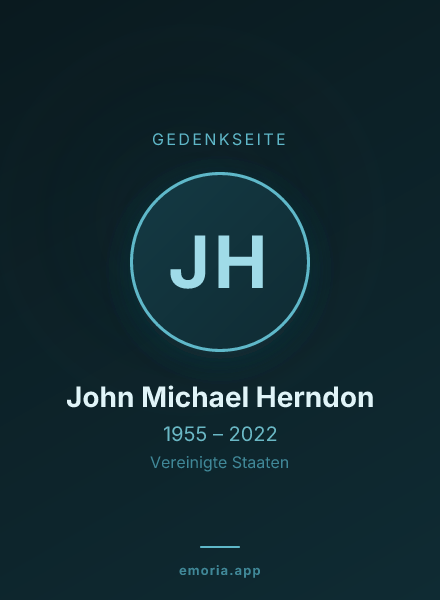 Gedenkportrait von John Michael Herndon
