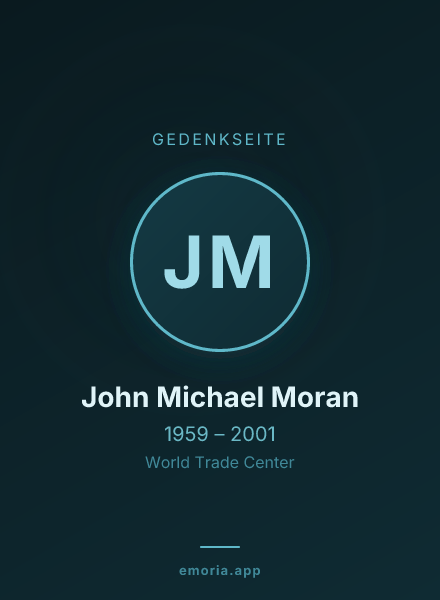 Gedenkportrait von John Michael Moran
