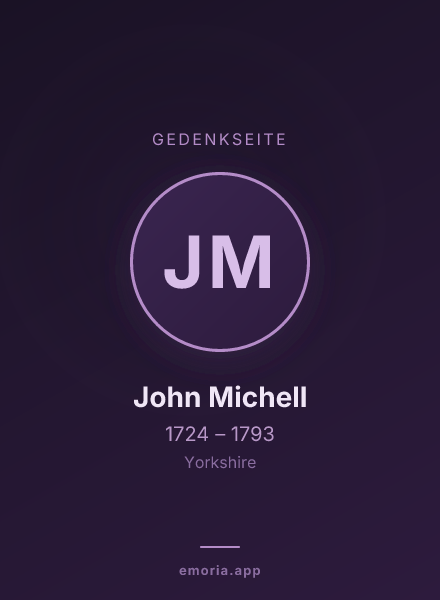 Gedenkportrait von John Michell