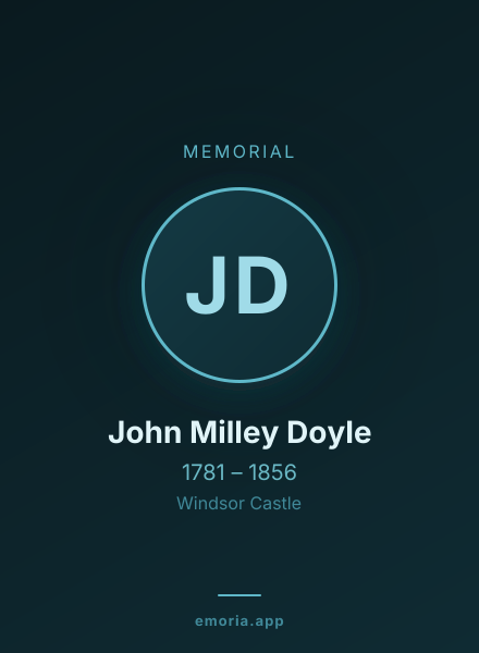 Memorial portrait of John Milley Doyle