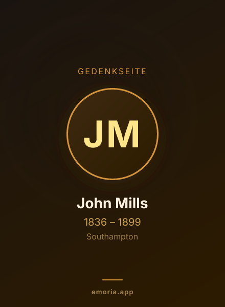 Gedenkportrait von John Mills