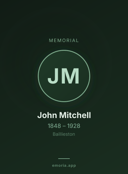 Memorial portrait of John Mitchell