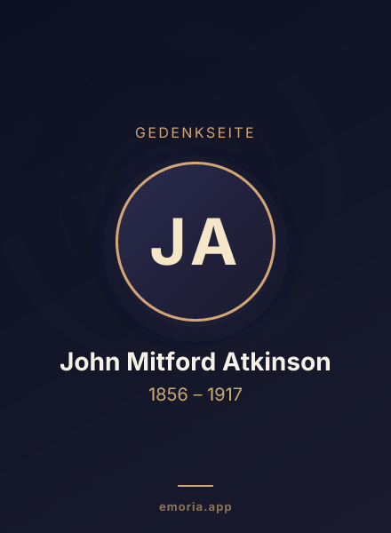 Gedenkportrait von John Mitford Atkinson