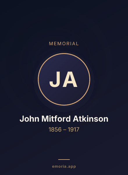 Memorial portrait of John Mitford Atkinson