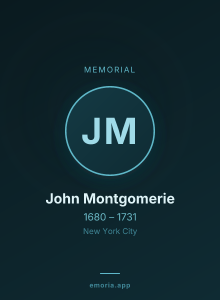 Memorial portrait of John Montgomerie