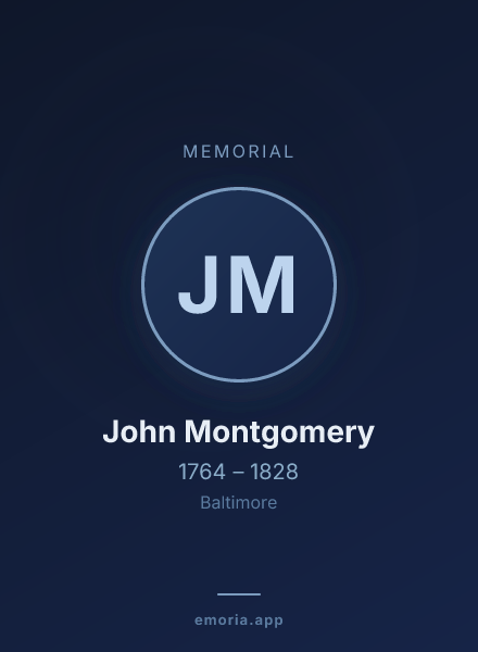 Memorial portrait of John Montgomery