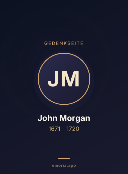 Gedenkportrait von John Morgan