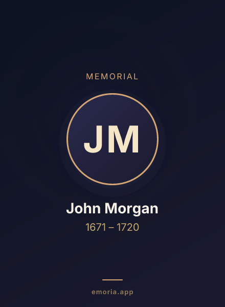 Memorial portrait of John Morgan