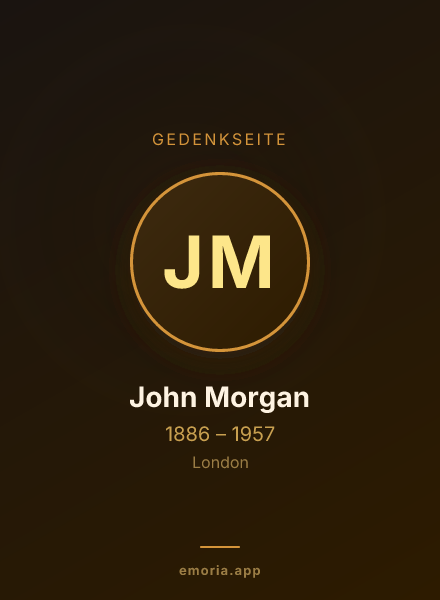 Gedenkportrait von John Morgan