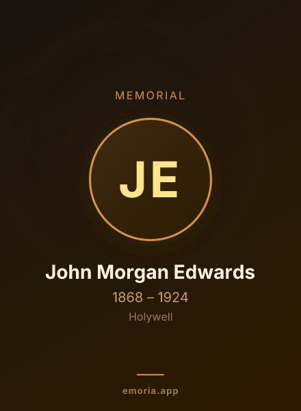 Memorial portrait of John Morgan Edwards