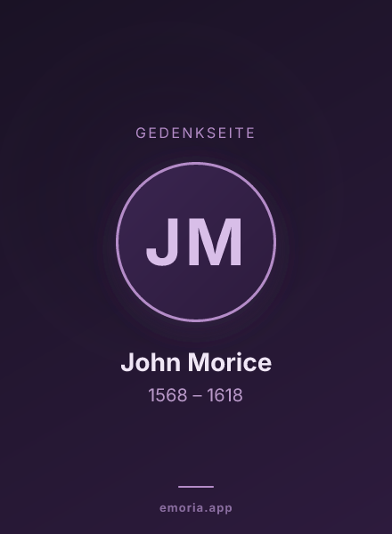 Gedenkportrait von John Morice