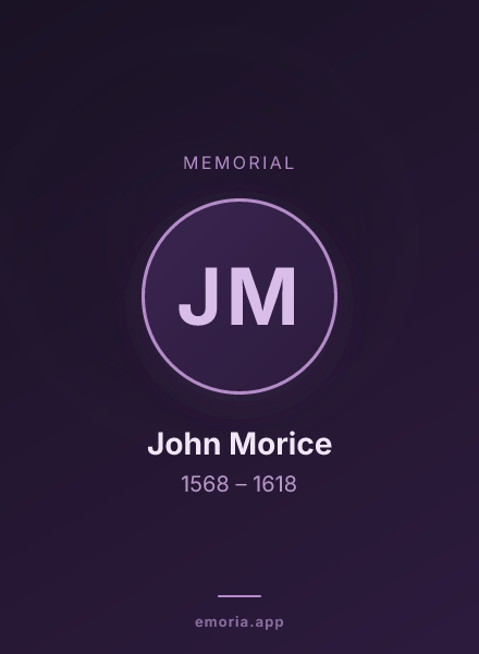 Memorial portrait of John Morice