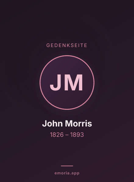 Gedenkportrait von John Morris