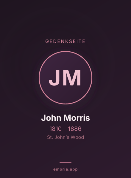 Gedenkportrait von John Morris