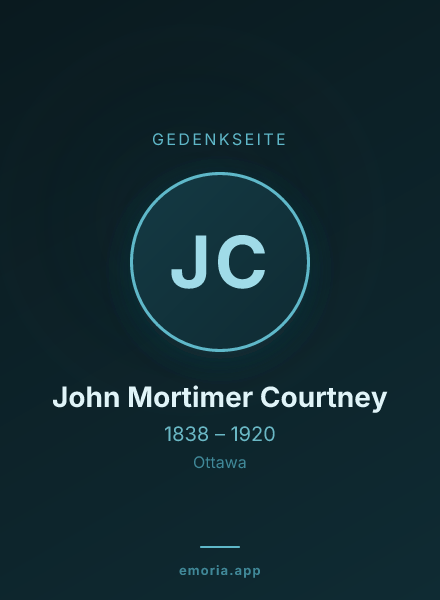Gedenkportrait von John Mortimer Courtney