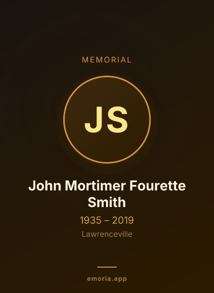 Memorial portrait of John Mortimer Fourette Smith
