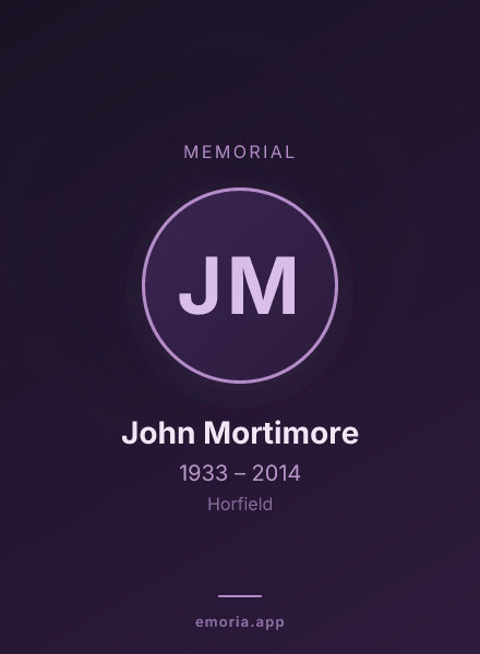 Memorial portrait of John Mortimore