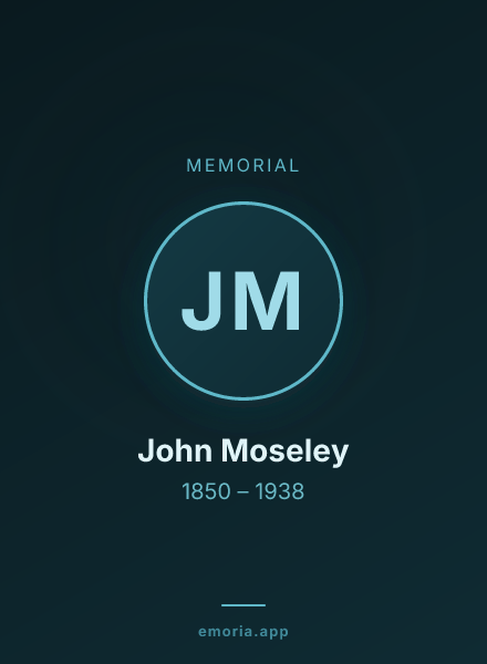 Memorial portrait of John Moseley