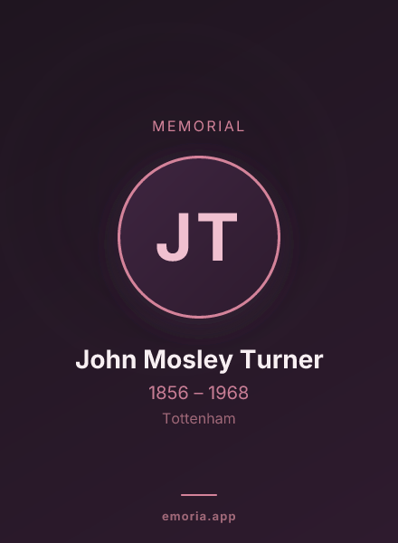 Memorial portrait of John Mosley Turner