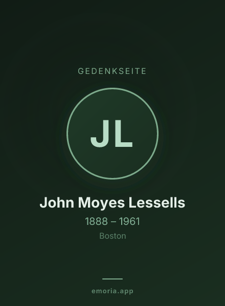 Gedenkportrait von John Moyes Lessells