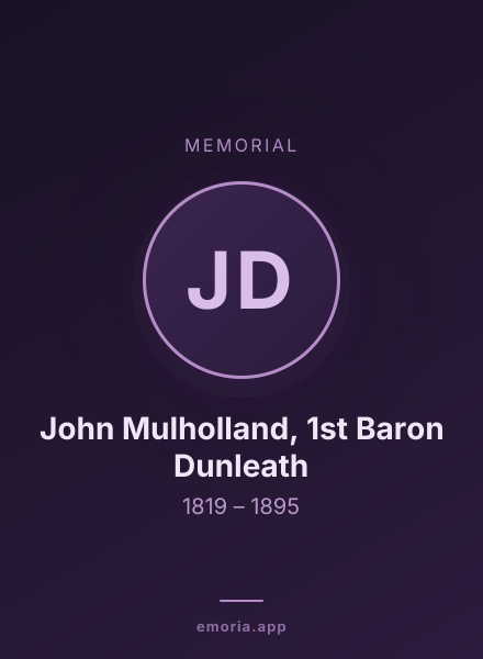 Memorial portrait of John Mulholland, 1st Baron Dunleath