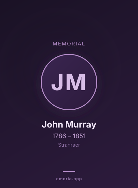 Memorial portrait of John Murray