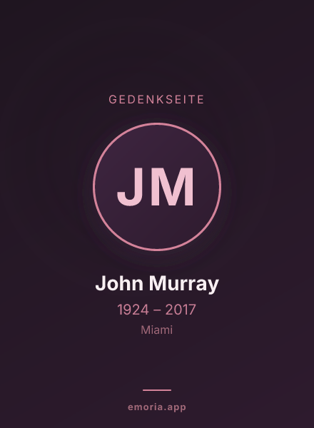 Gedenkportrait von John Murray