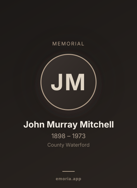 Memorial portrait of John Murray Mitchell