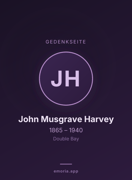 Gedenkportrait von John Musgrave Harvey