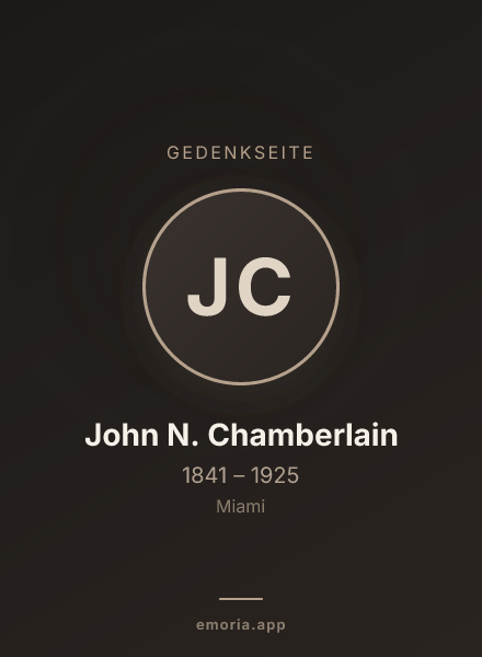 Gedenkportrait von John N. Chamberlain