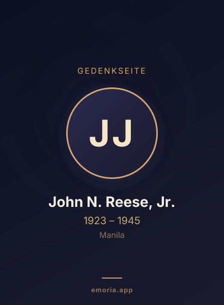 Gedenkportrait von John N. Reese, Jr.