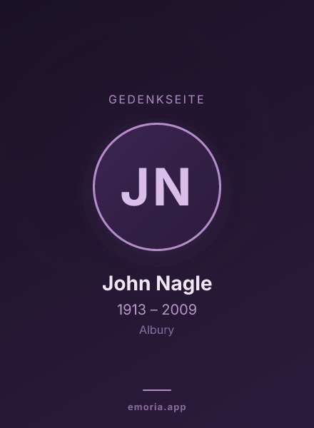 Gedenkportrait von John Nagle