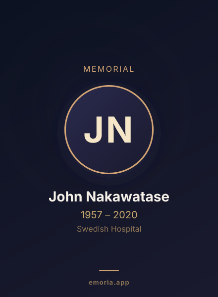 Memorial portrait of John Nakawatase