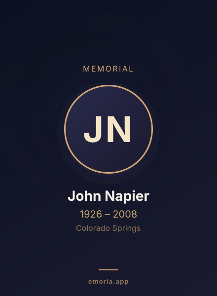 Memorial portrait of John Napier