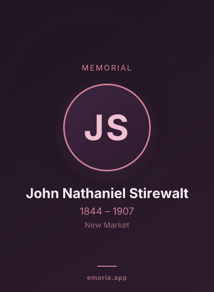 Memorial portrait of John Nathaniel Stirewalt