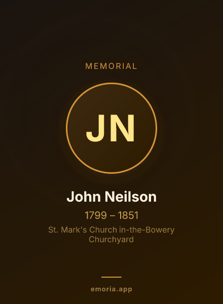 Memorial portrait of John Neilson