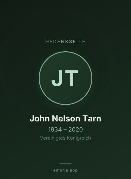Gedenkportrait von John Nelson Tarn