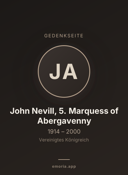 Gedenkportrait von John Nevill, 5. Marquess of Abergavenny