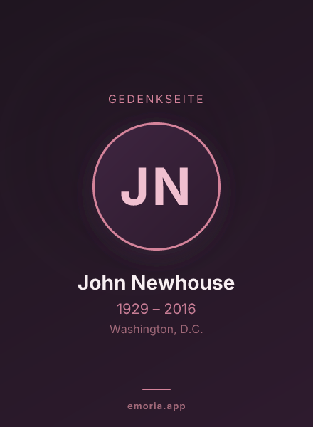 Gedenkportrait von John Newhouse
