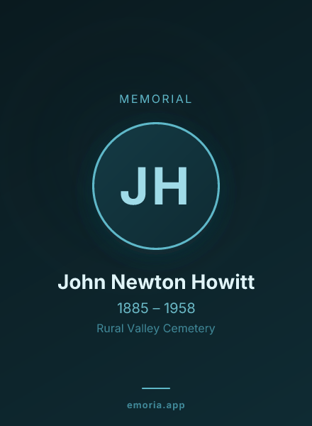Memorial portrait of John Newton Howitt