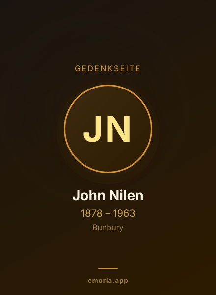 Gedenkportrait von John Nilen