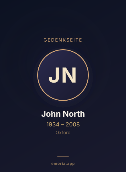 Gedenkportrait von John North