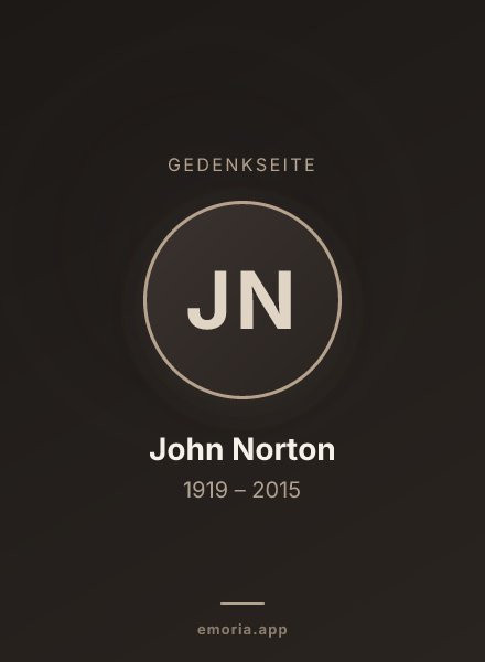 Gedenkportrait von John Norton