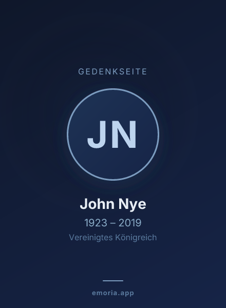 Gedenkportrait von John Nye